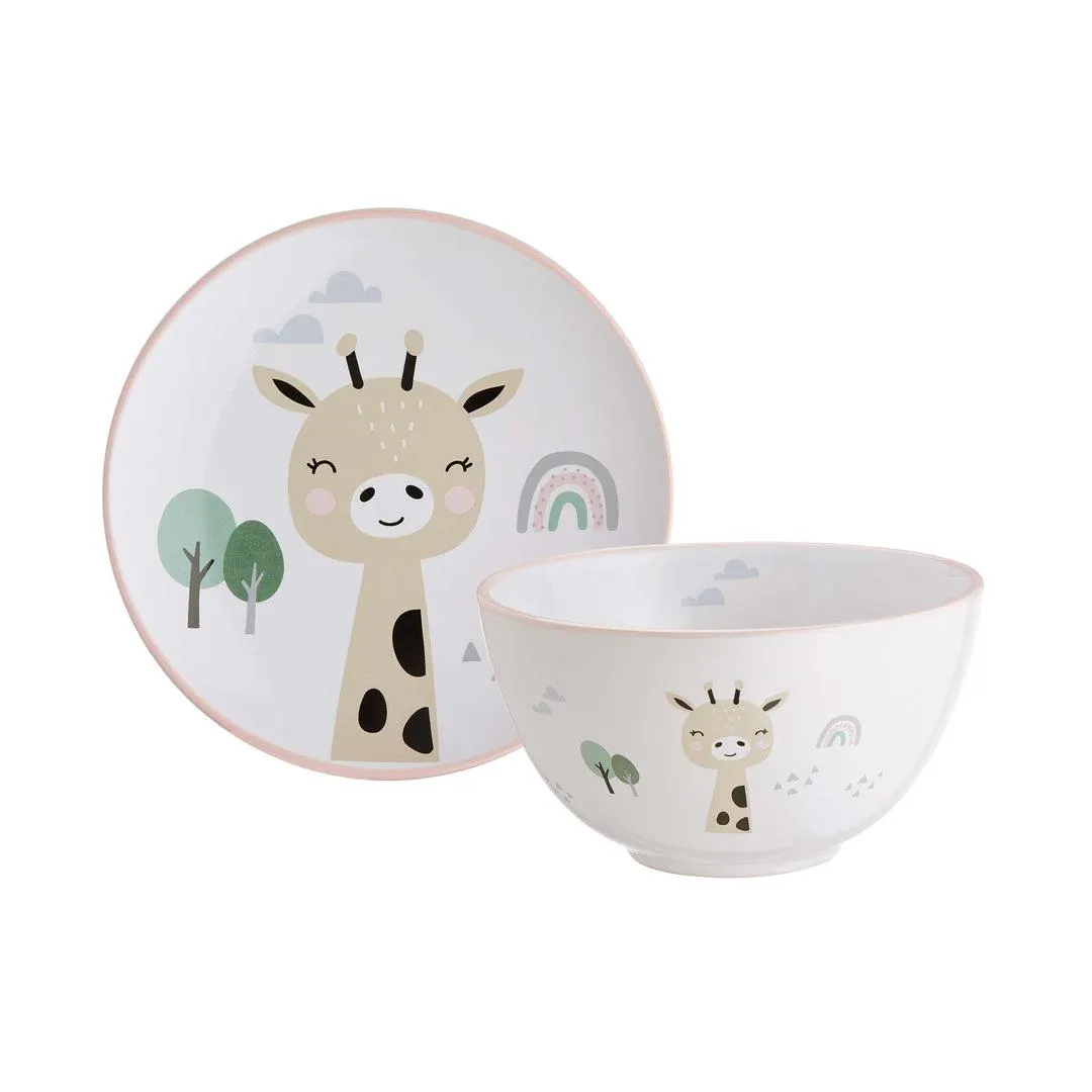 Kindergeschirr-Set Giraffe 2-tlg.