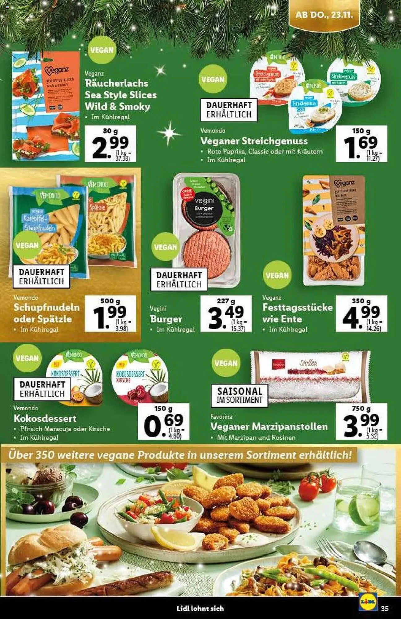 Lidl Flugblatt von 9. November bis 21. Dezember 2023 - Flugblätt seite  35