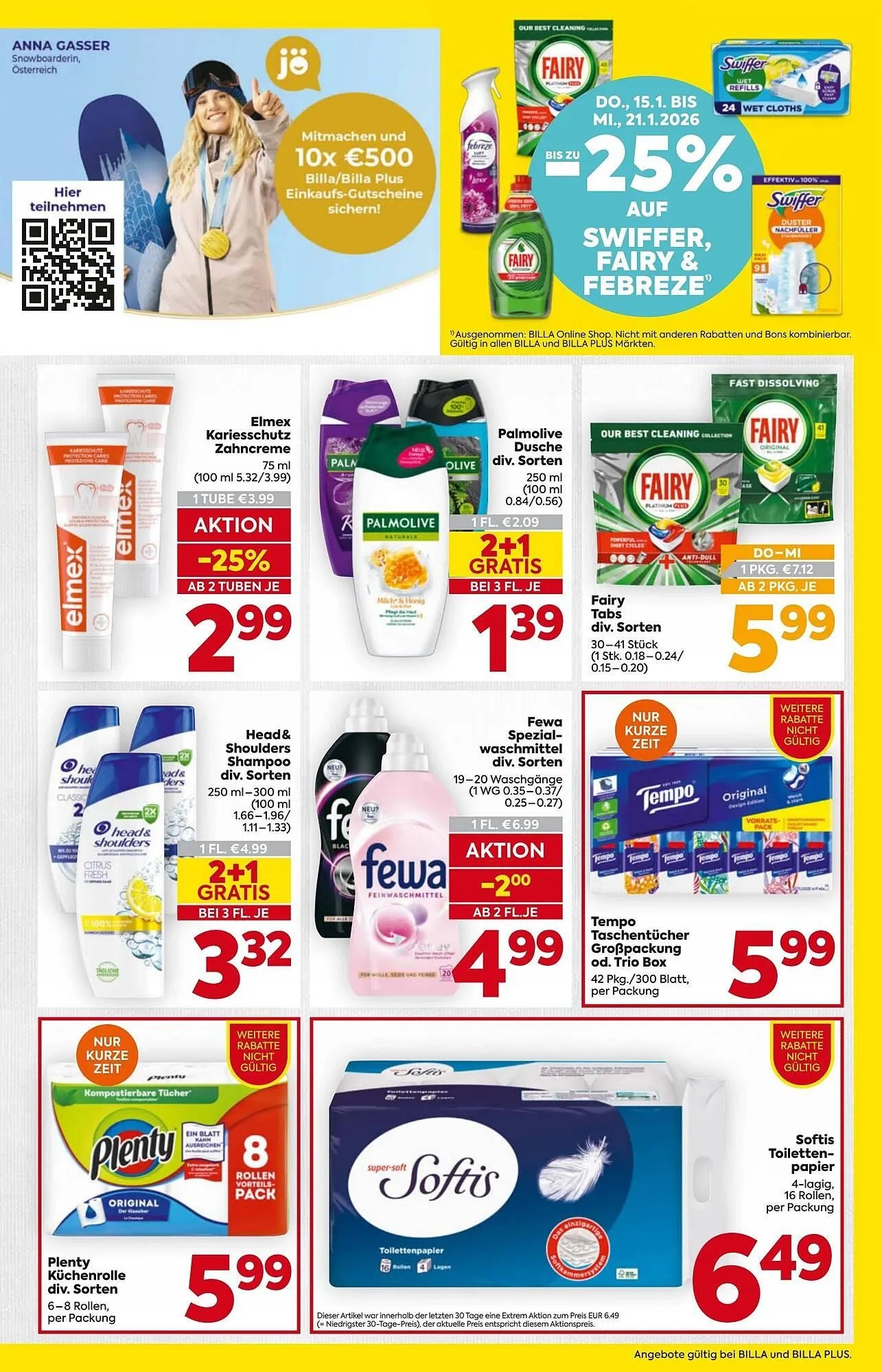Billa Flugblatt von 15. Jänner bis 21. Jänner 2026 - Flugblätt seite 19