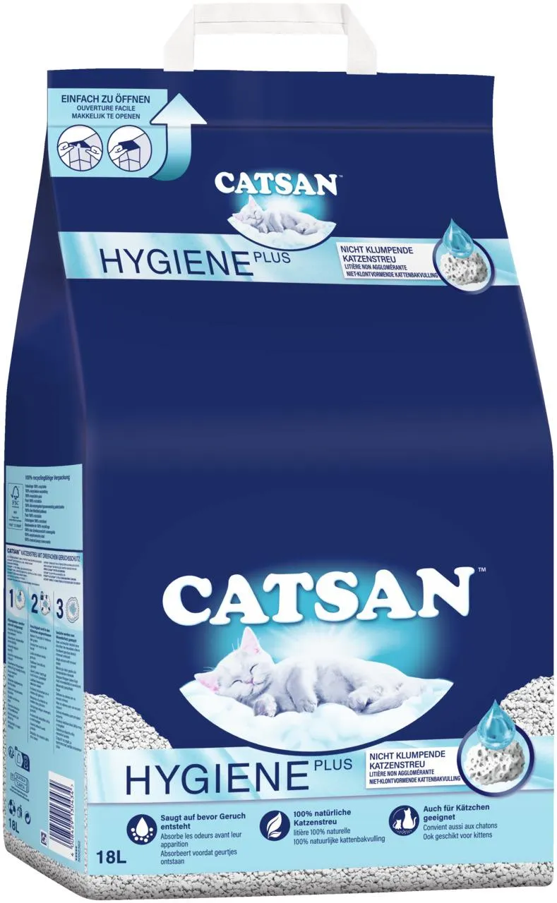 Catsan Hygienestreu 18l
