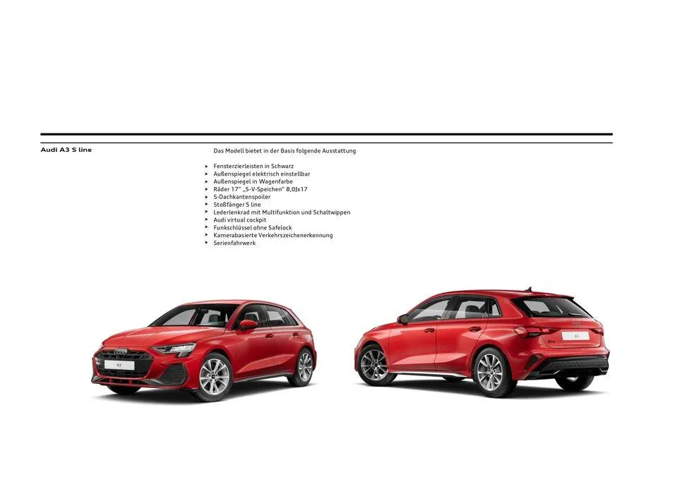 Audi A3 Sportback von 20. März bis 20. März 2025 - Flugblätt seite 9
