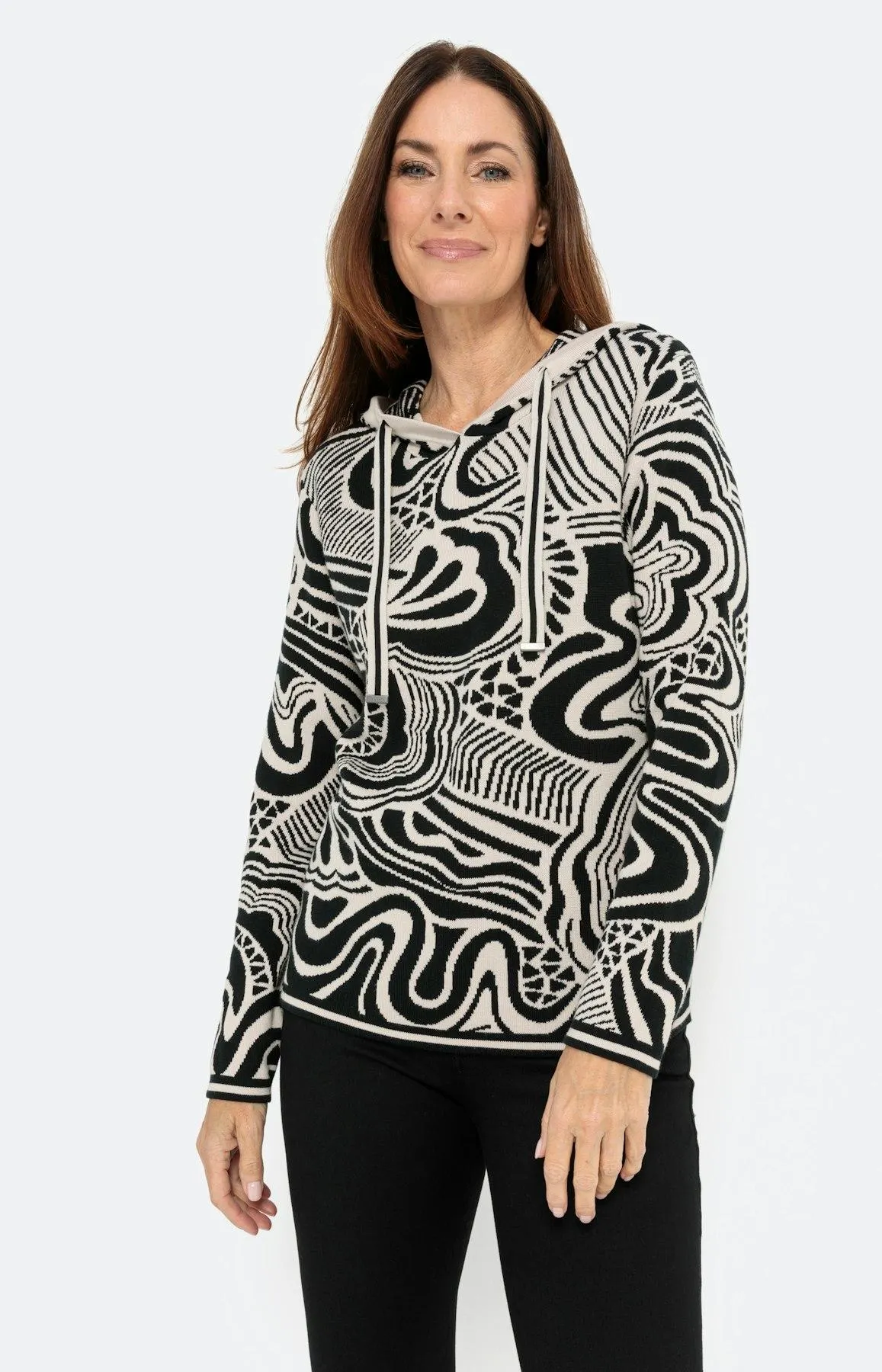 Kapuzenpullover aus weichem Strick