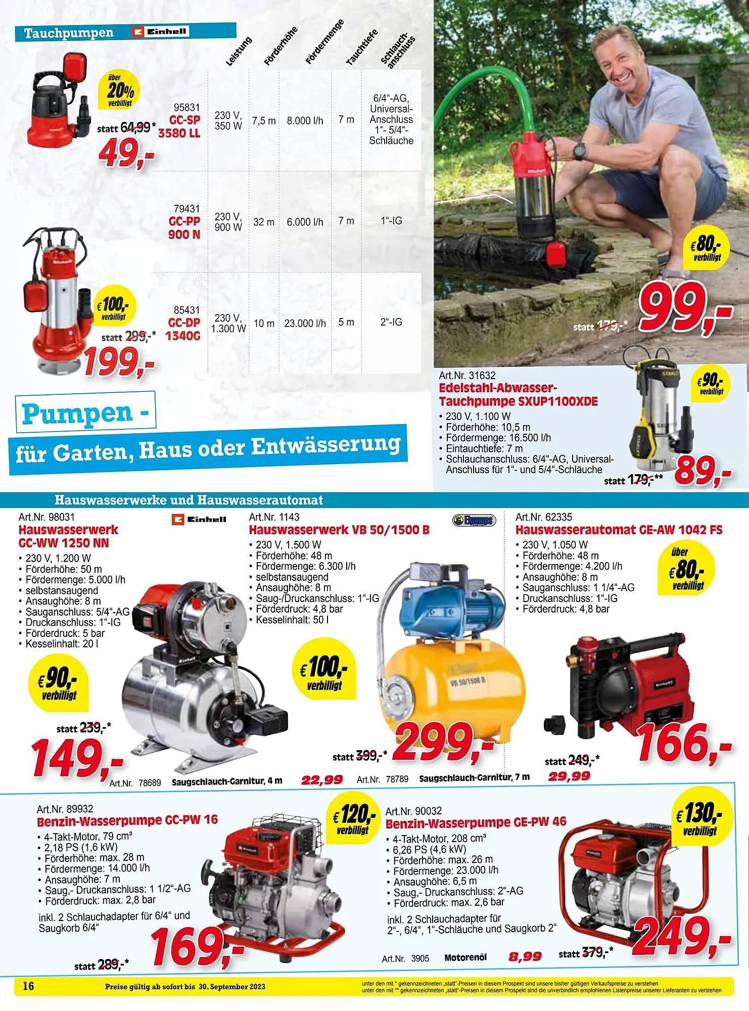 Zgonc Flugblatt von 31. August bis 30. September 2023 - Flugblätt seite 16