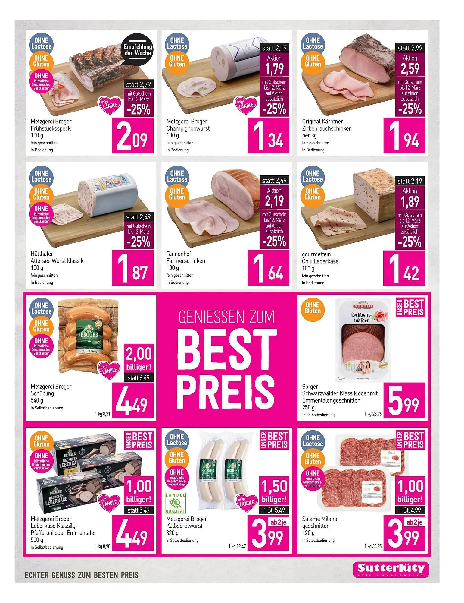 Sutterlüty Flugblatt von 5. März bis 10. März 2026 - Flugblätt seite 7