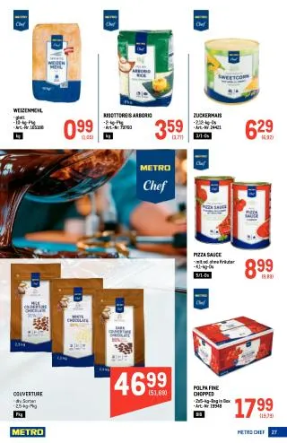 METRO Flugblatt Food - Metro Profi von 17. September bis 30. September 2026 - Flugblätt seite 27