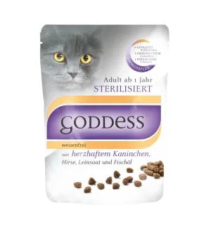GODDESS STERILISIERT mit Kaninchen für Katzen 750 g