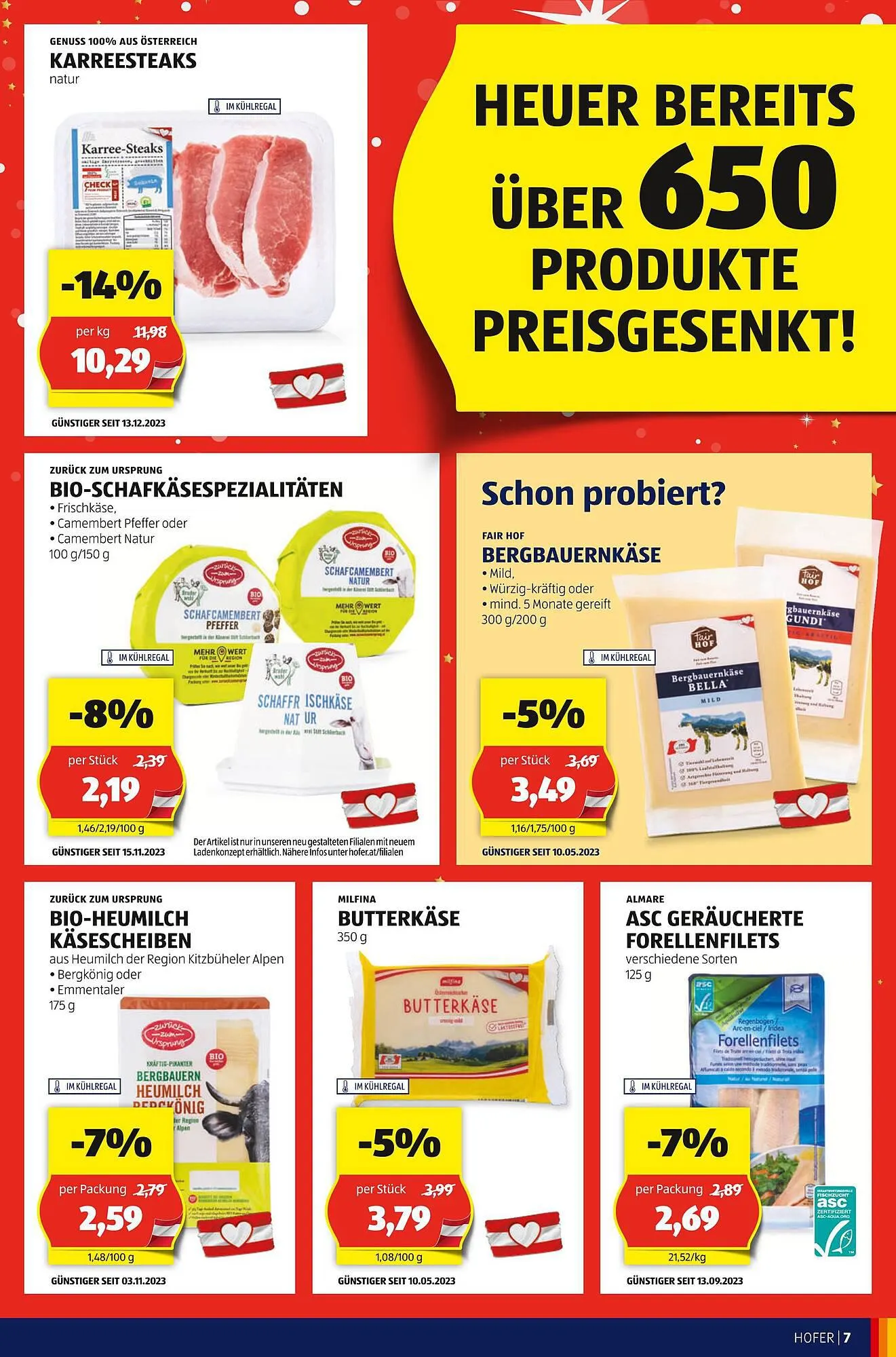 Hofer Flugblatt von 22. Dezember bis 28. Dezember 2024 - Flugblätt seite  7