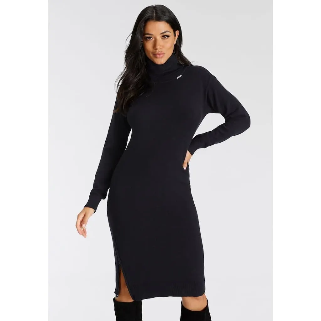 Bruno Banani Strickkleid festliche Anlässe, kniefreie Länge, eleganter Look