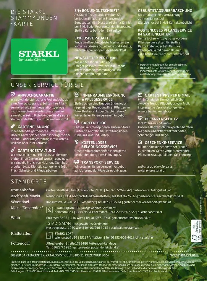 Gartencenter Jahreskatalog 2024 von 20. Mai bis 31. Dezember 2024 - Flugblätt seite 116