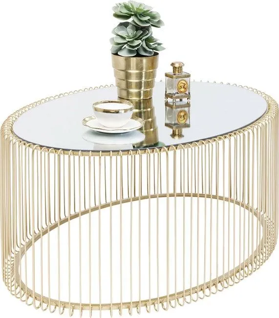 Couchtisch Wire Uno Brass 60x90cm