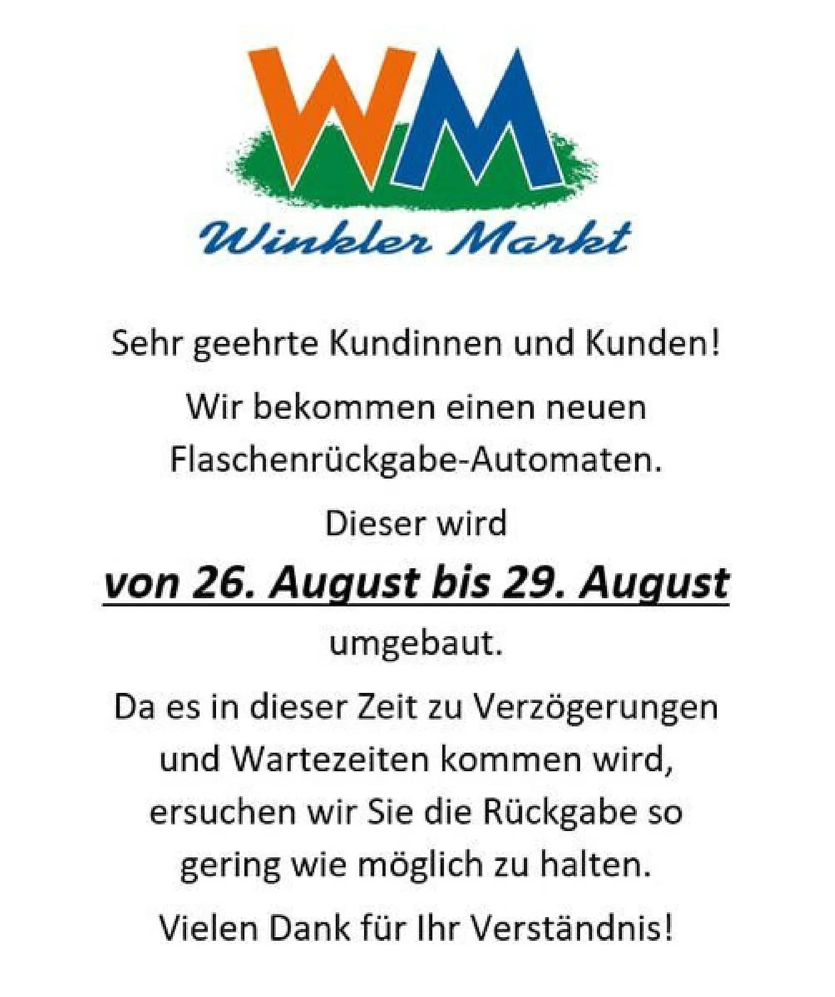 Winkler Markt Flugblatt - 1