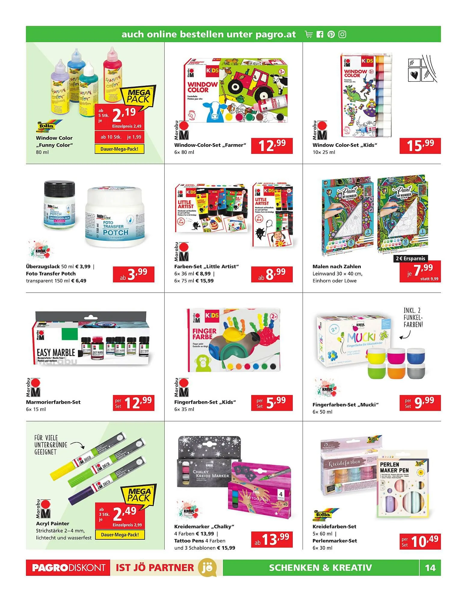 Pagro Diskont Flugblatt von 28. September bis 11. Oktober 2023 - Flugblätt seite 14