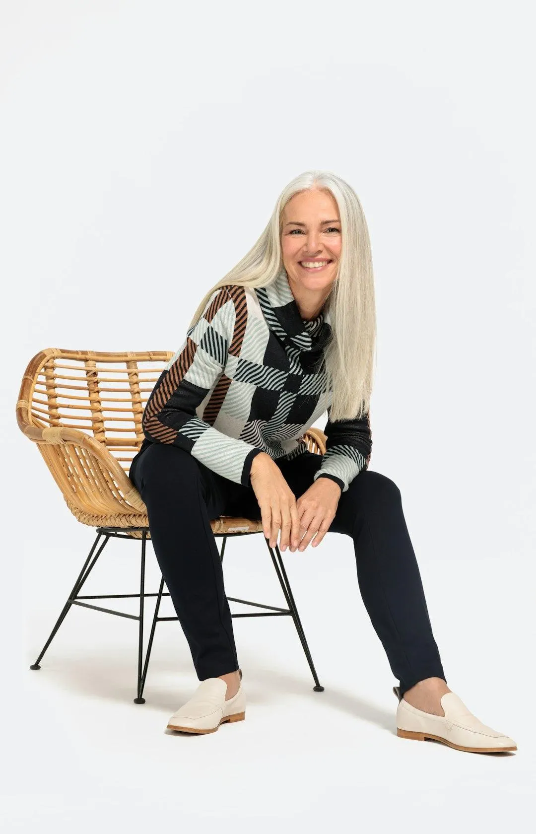 Rollkragenpullover mit langem Arm