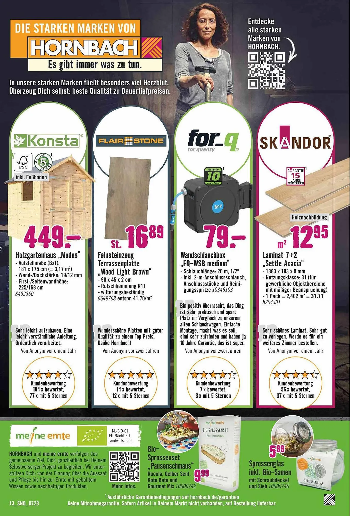 Hornbach Flugblatt von 17. Juli bis 31. Juli 2023 - Flugblätt seite  13