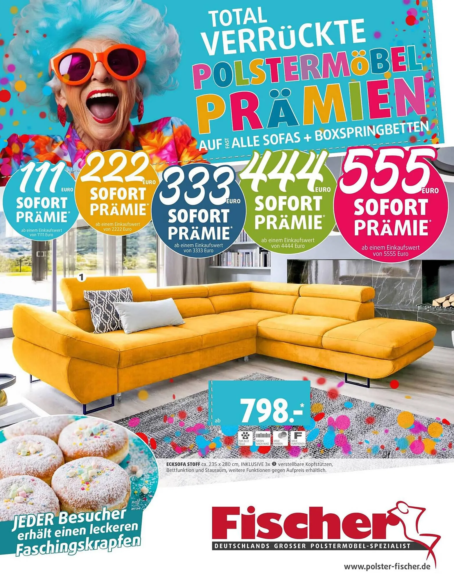 Polstermöbel Fischer Flugblatt von 15. Februar bis 17. März 2024 - Flugblätt seite  