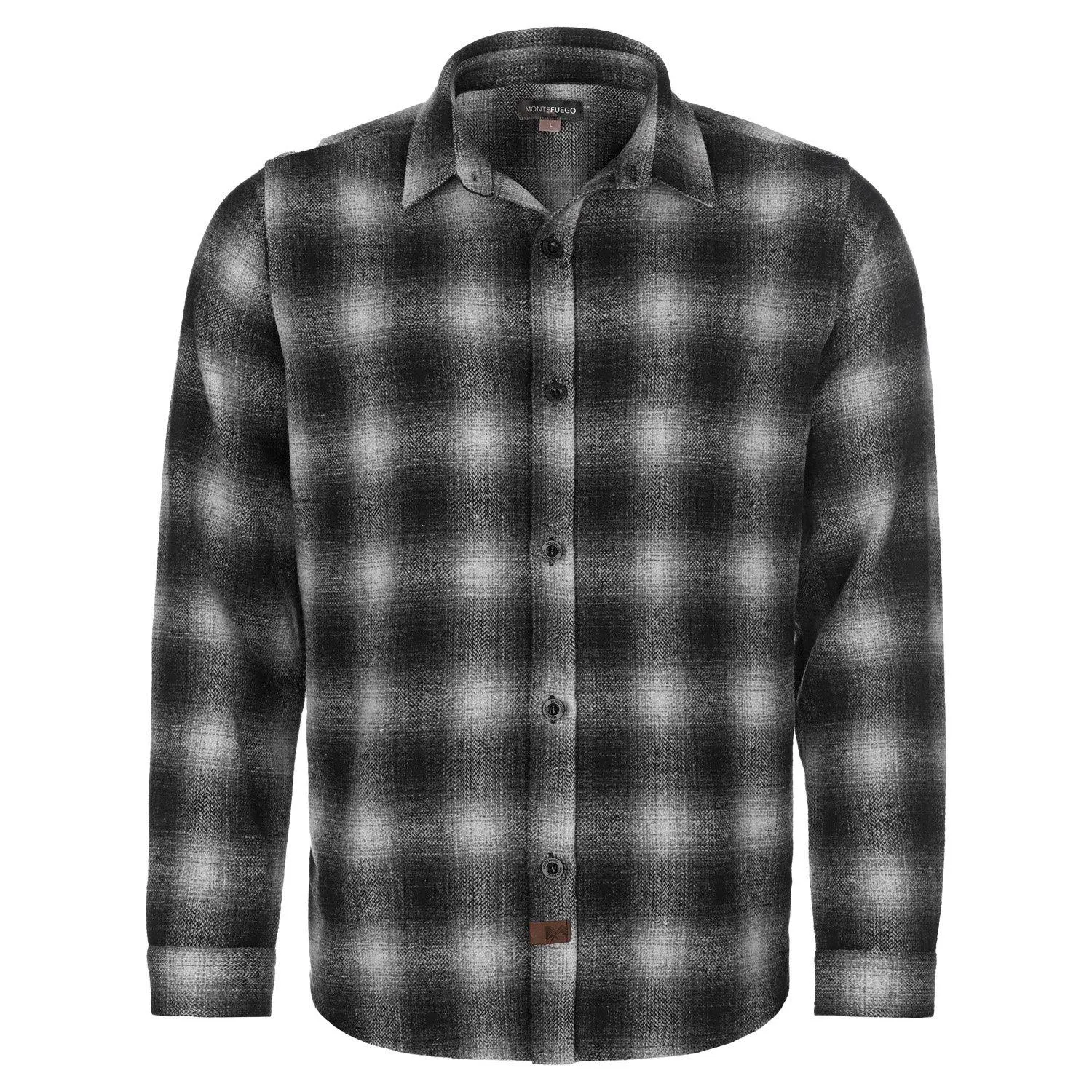 Flanellhemd “Karo”, Grau