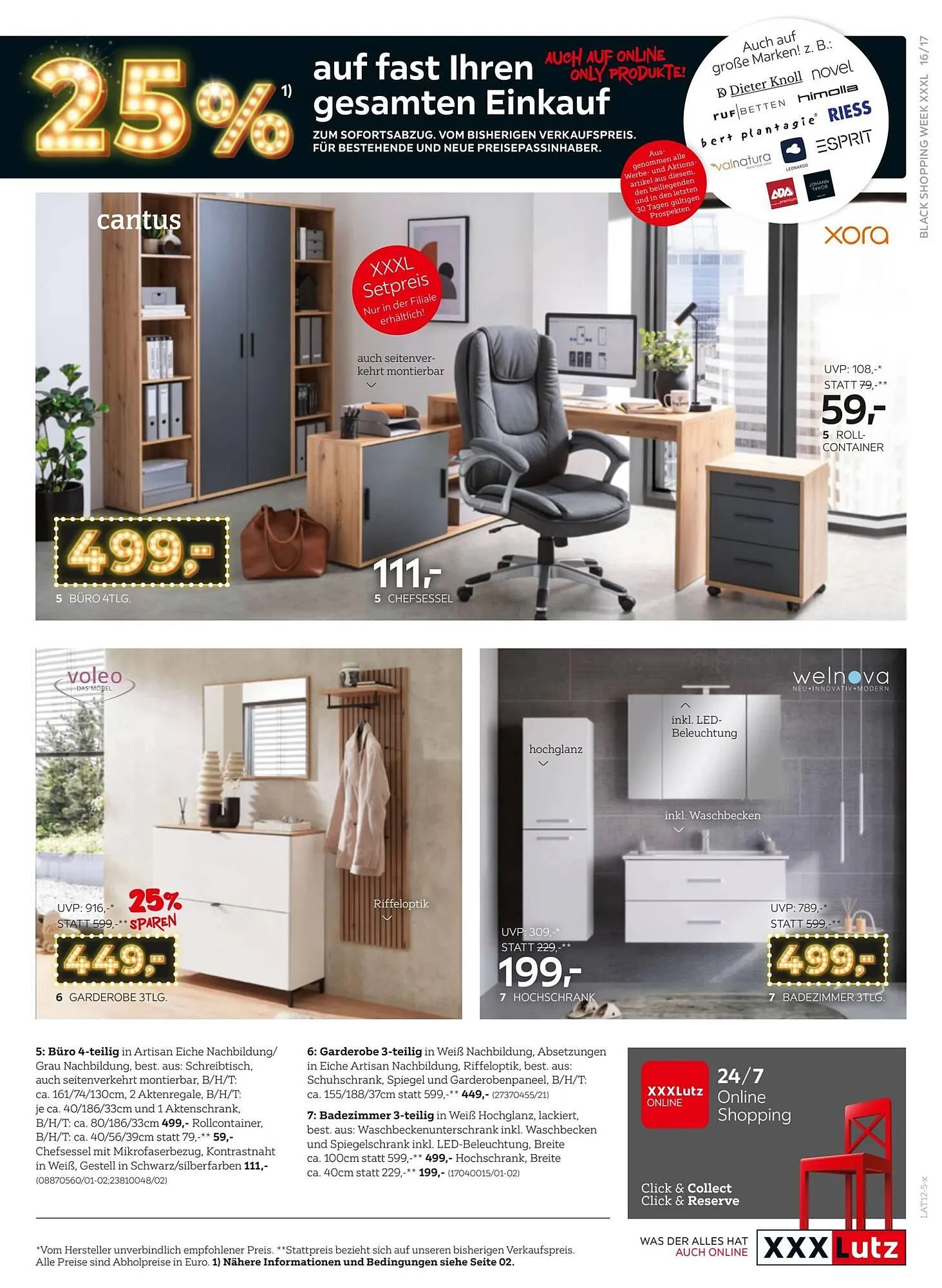 XXXLutz Prospekt von 24. November bis 8. Dezember 2025 - Flugblätt seite  17