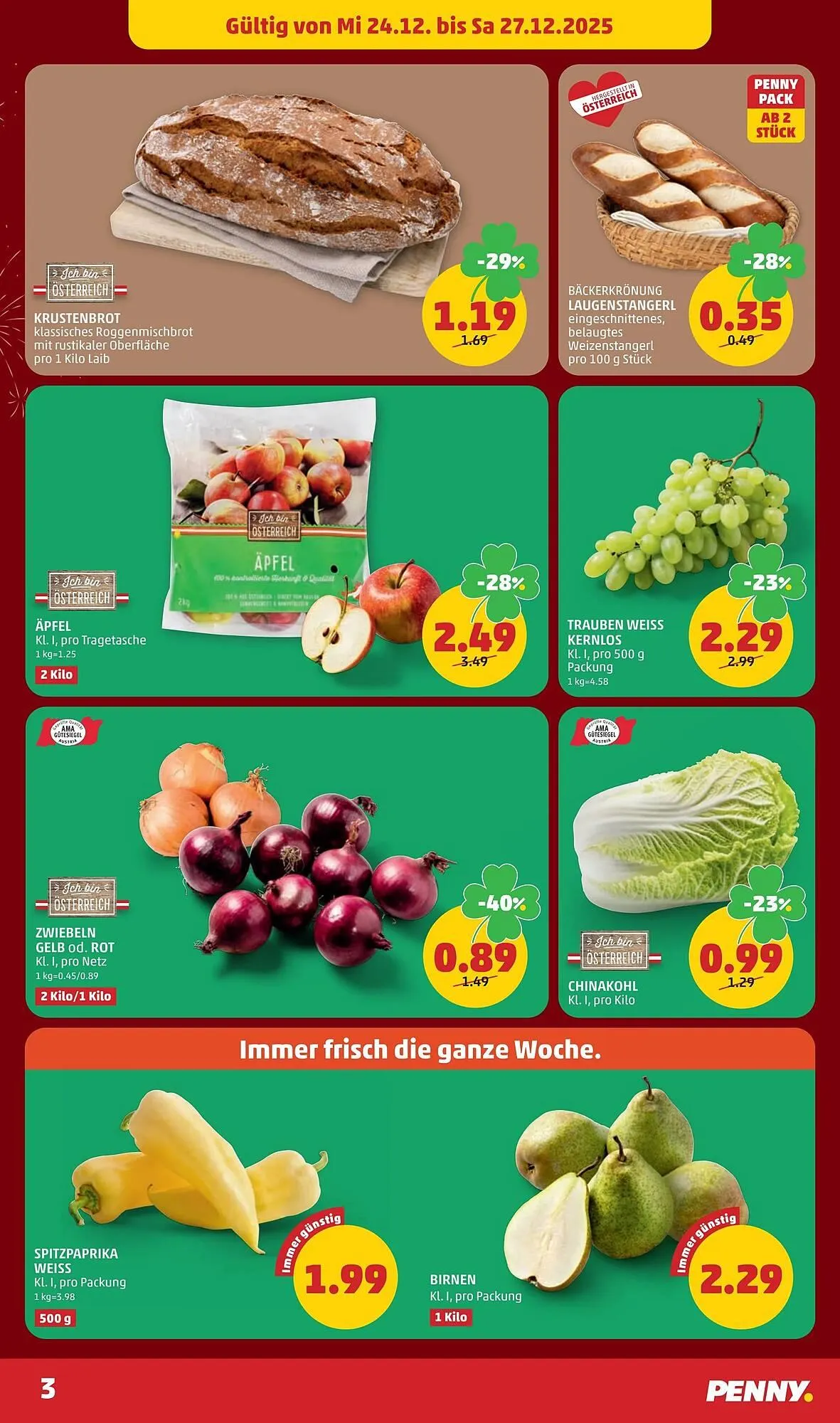 PENNY Flugblatt von 24. Dezember bis 31. Dezember 2025 - Flugblätt seite 3