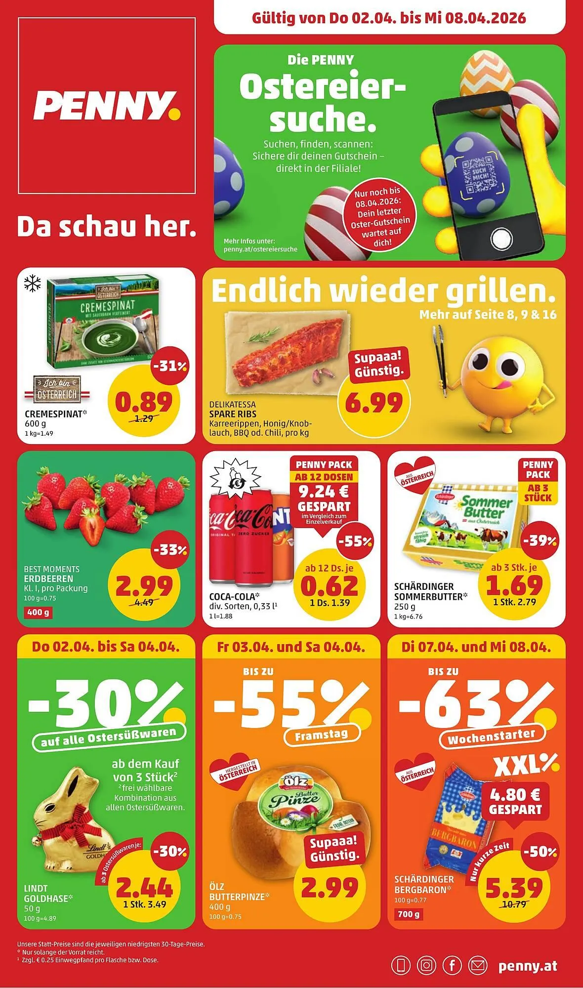 PENNY Flugblatt von 2. April bis 8. April 2026 - Flugblätt seite  1