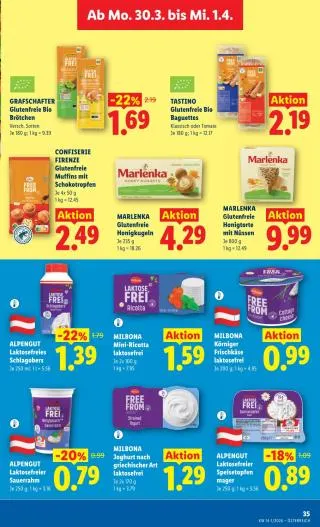 Lidl Flugblatt Food von 26. März bis 1. April 2026 - Flugblätt seite 40