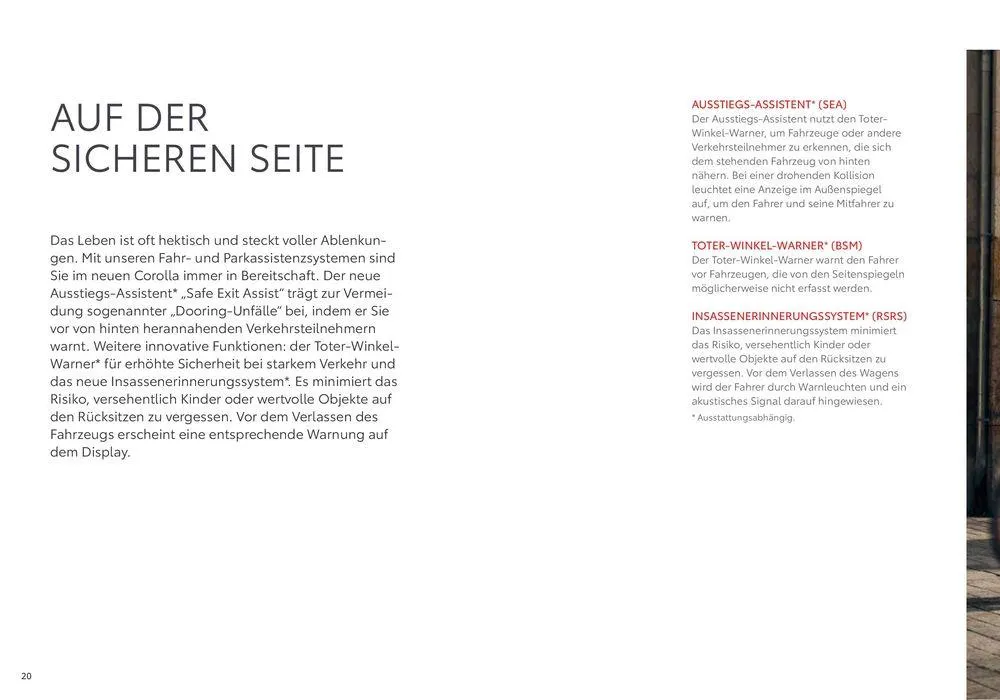 Toyota Corolla von 26. April bis 26. April 2025 - Flugblätt seite 20