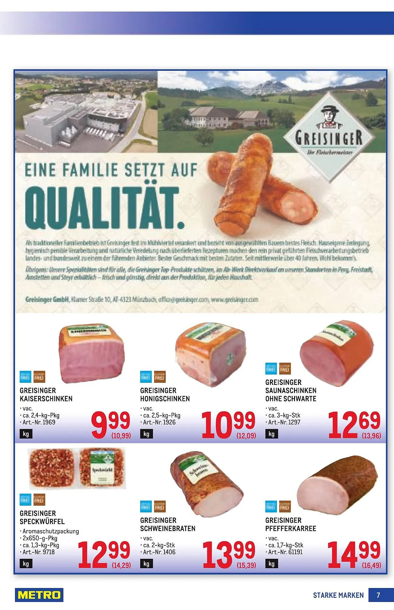 Metro Flugblatt von 11. Dezember bis 7. Jänner 2026 - Flugblätt seite  7