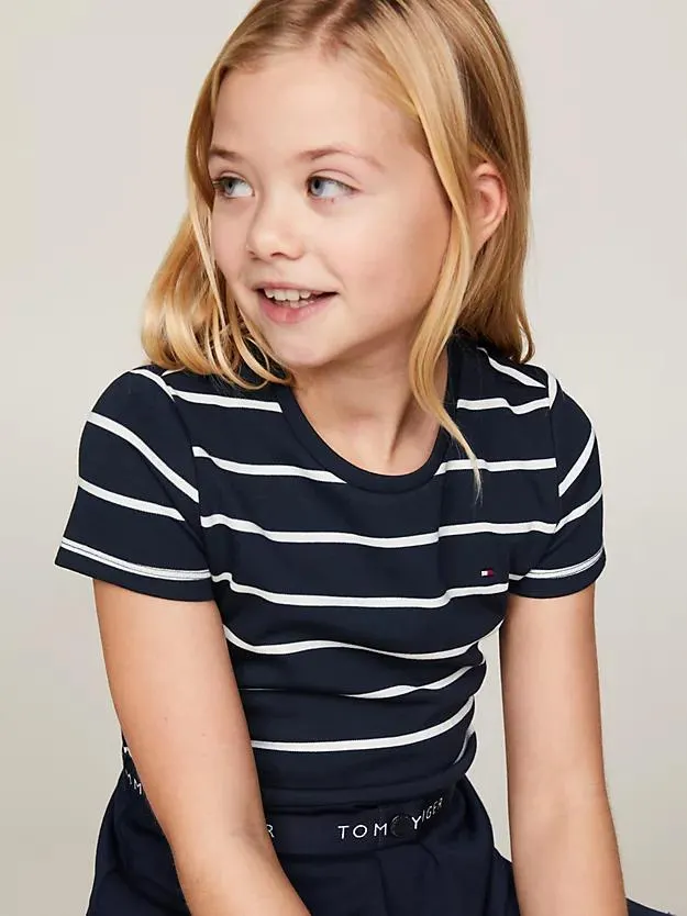 Essential Skater-Kleid mit Taillengürtel