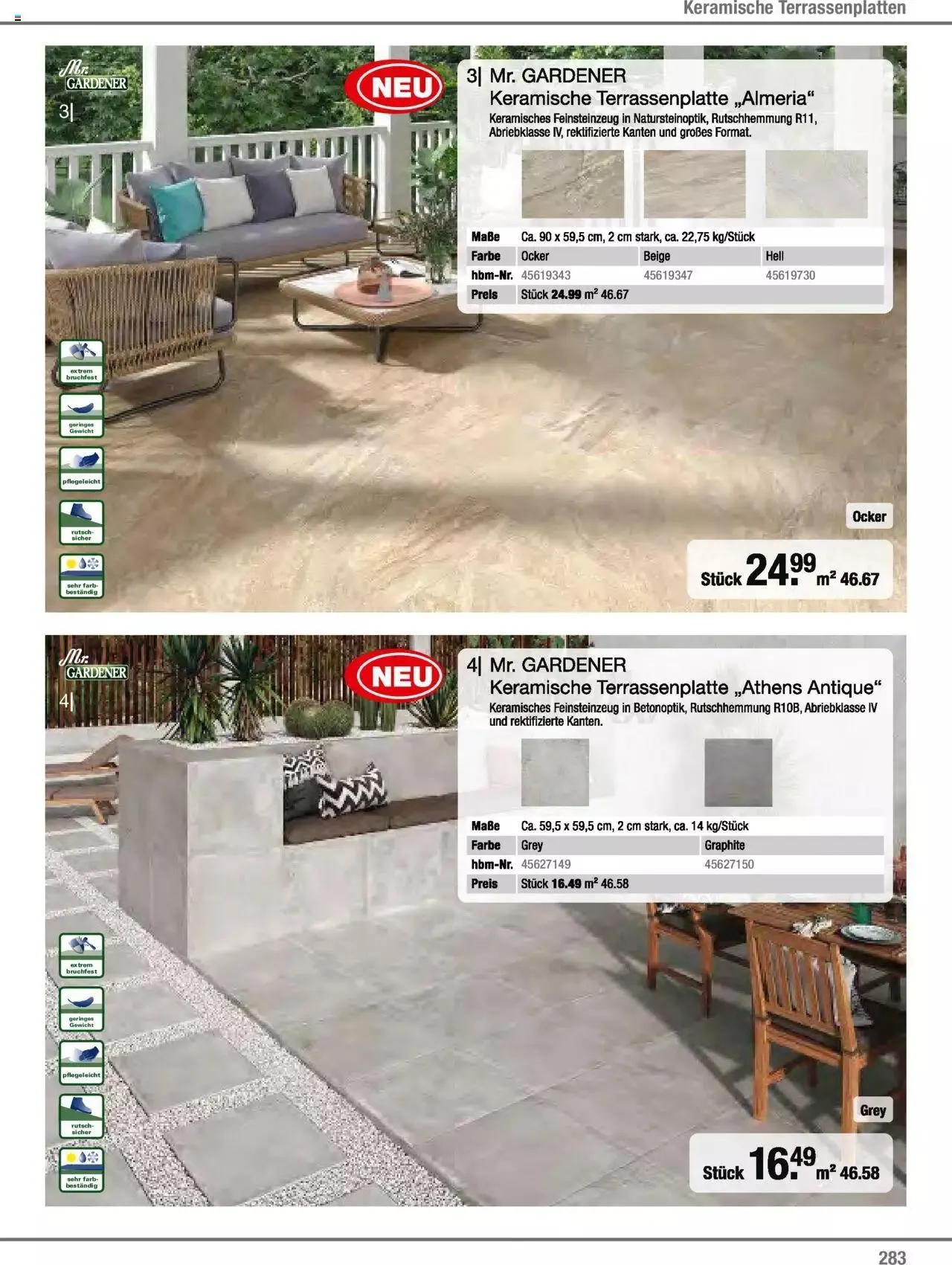 Hagebau Gartenjahr 2023 von 7. März bis 31. Dezember 2023 - Flugblätt seite 283