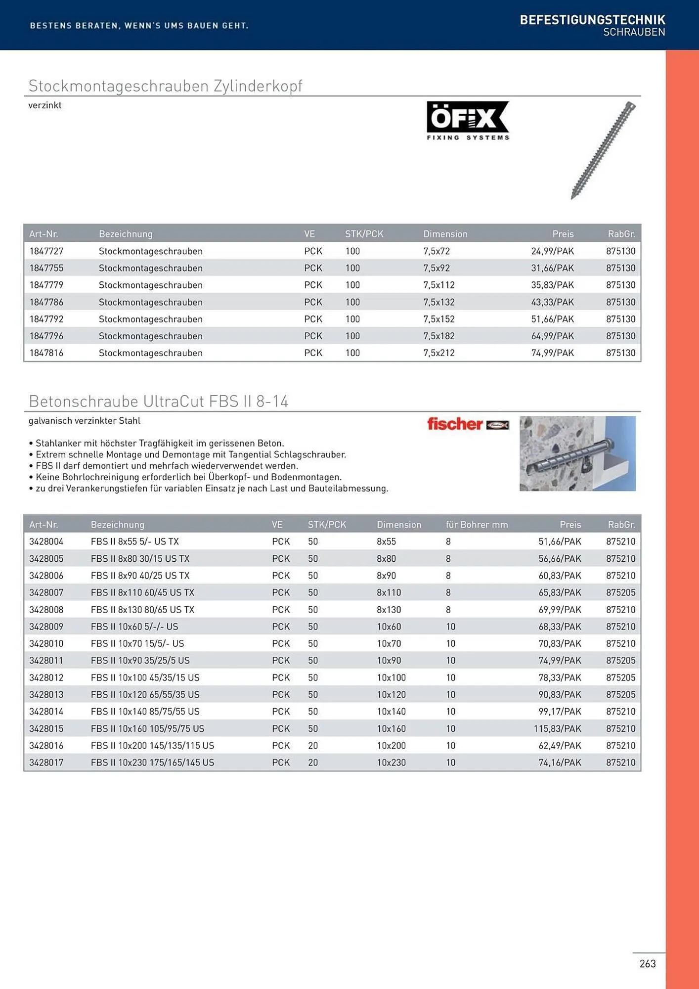 Würth Flugblatt von 22. Februar bis 31. Dezember 2024 - Flugblätt seite  263