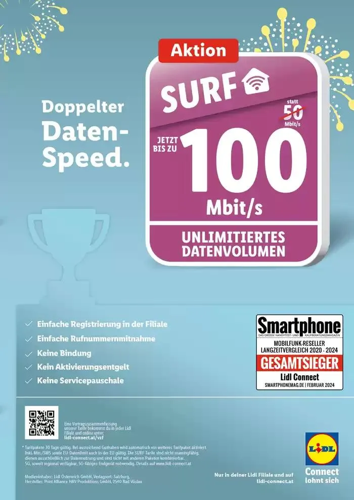 Sonderflyer Lidl Connect von 26. September bis 13. November 2024 - Flugblätt seite 3