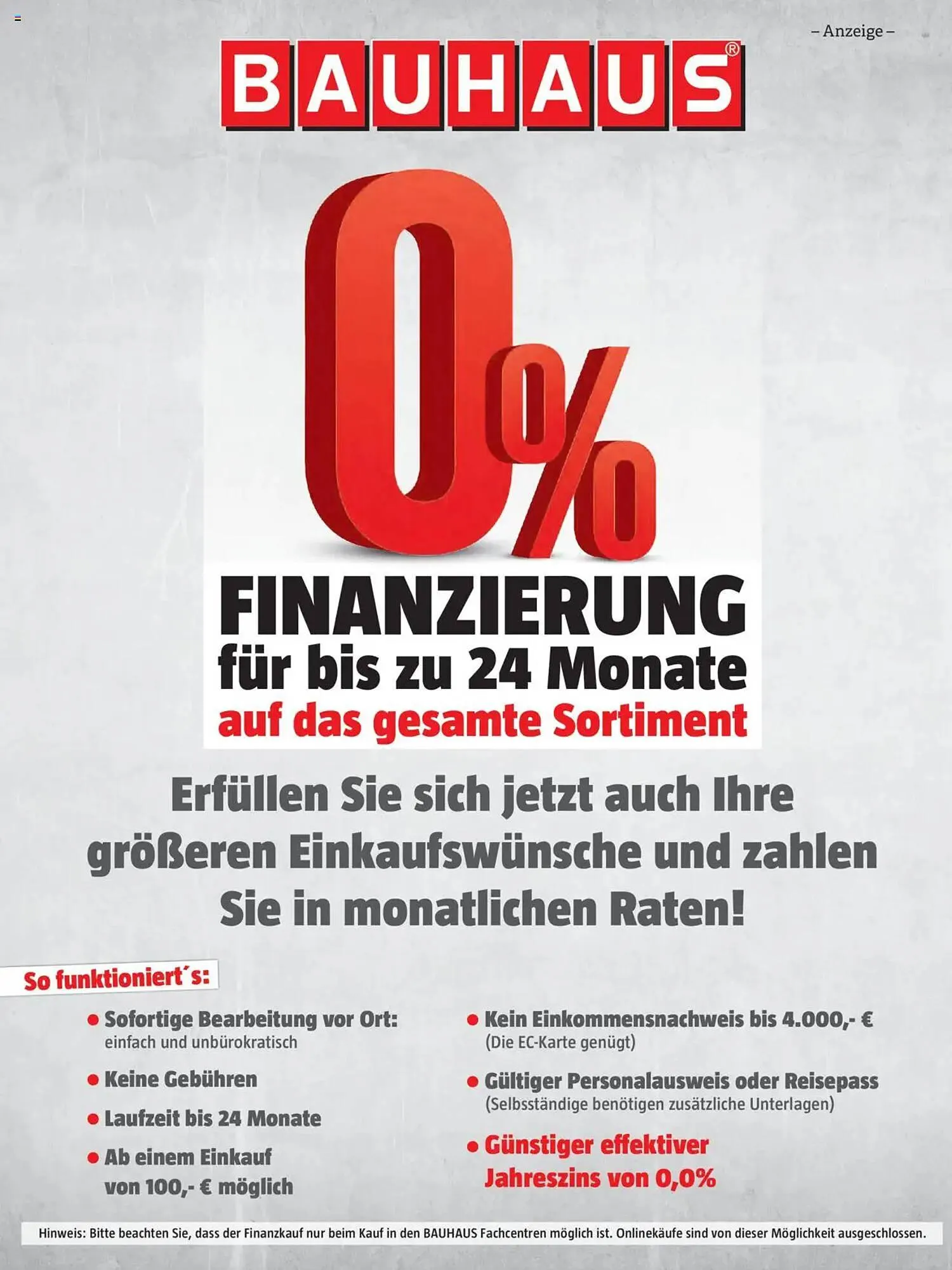 Bauhaus Flugblatt von 1. Oktober bis 31. März 2026 - Flugblätt seite  41