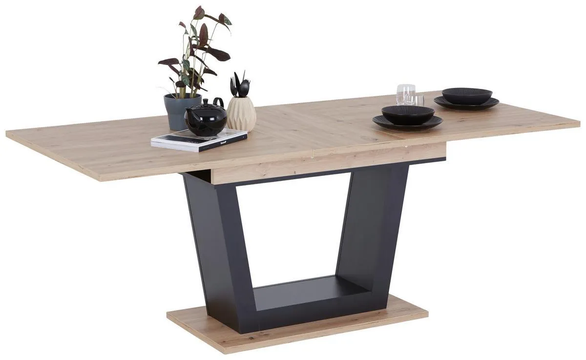 Carlos, Dekor Artisan Eiche, B: 160-200 cm