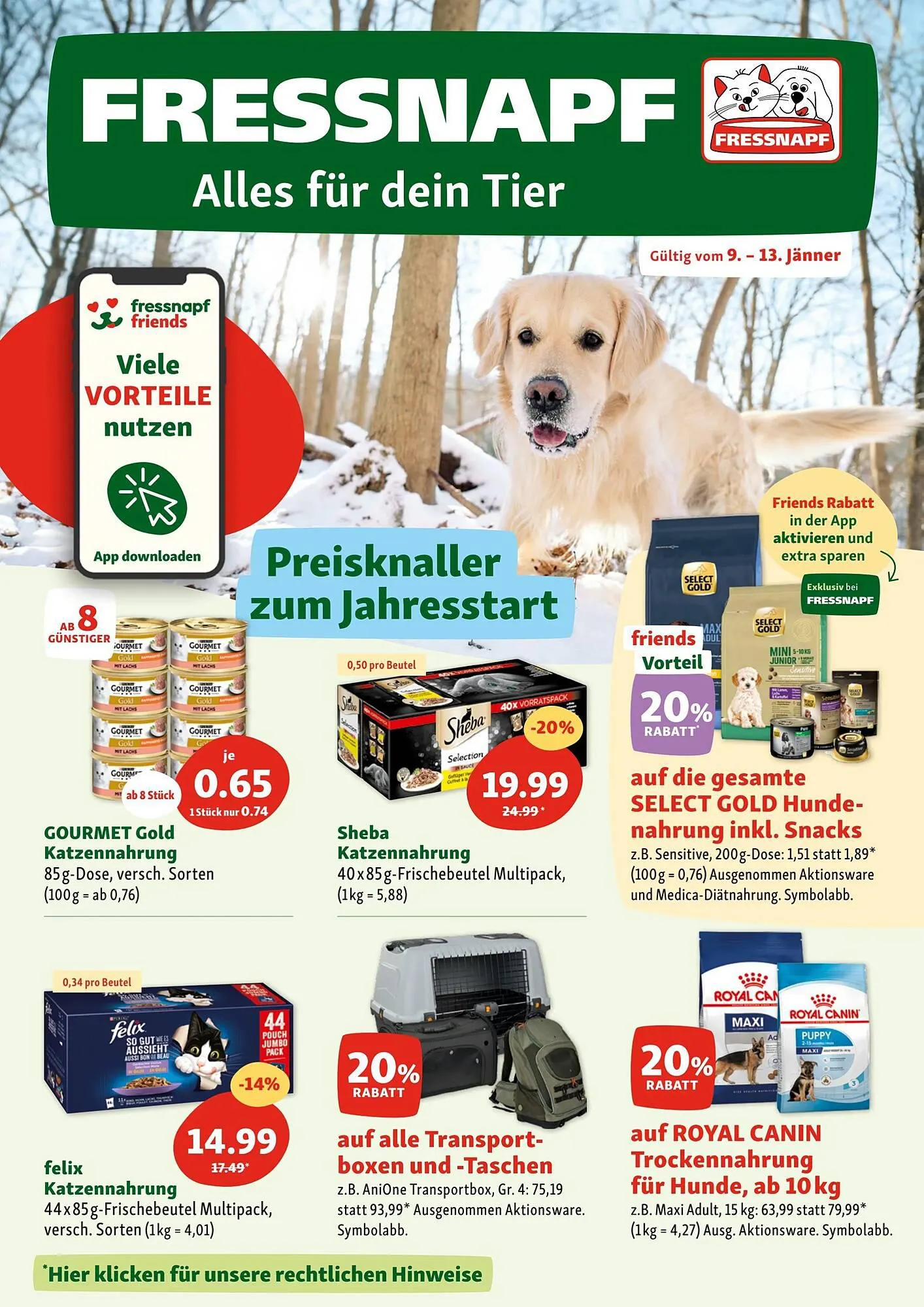 Fressnapf Flugblatt von 8. Jänner bis 13. Jänner 2024 - Flugblätt seite  