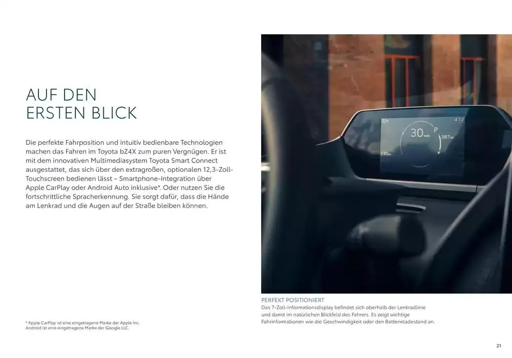 Toyota bZ4X  von 7. Dezember bis 7. Dezember 2025 - Flugblätt seite  21