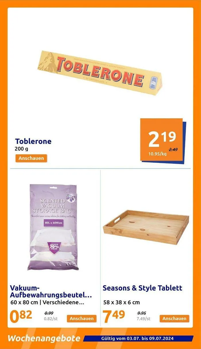 Action Flugblatt Bis 09.07.2024 von 4. Juli bis 18. Juli 2024 - Flugblätt seite  18