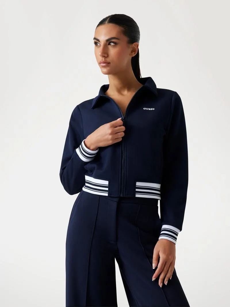 Sweatjacke Reißverschluss Logo