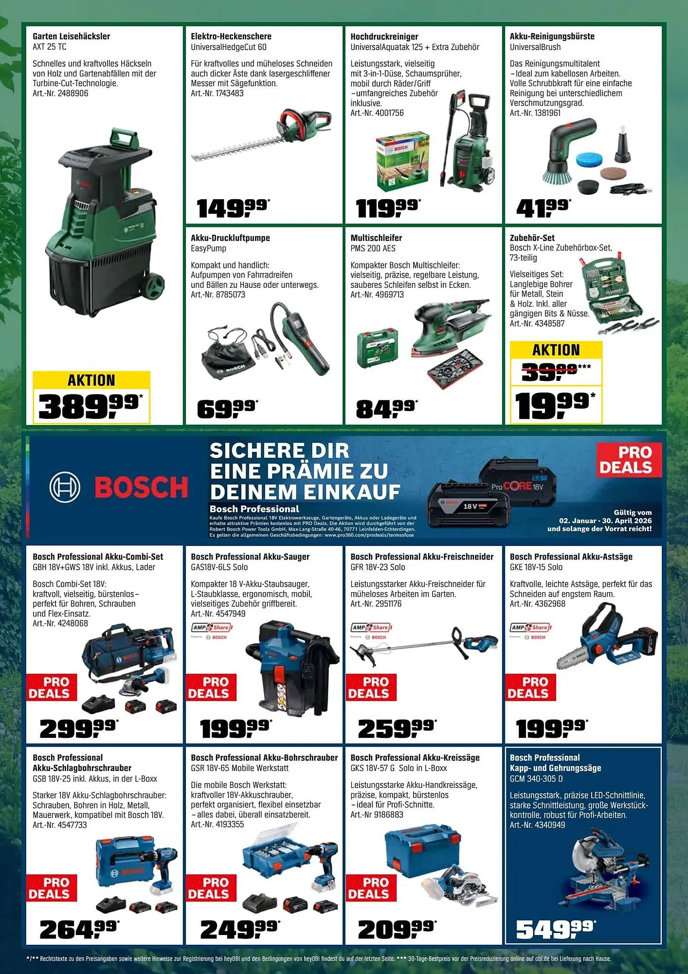 OBI Flugblatt von 1. April bis 30. April 2026 - Flugblätt seite  15
