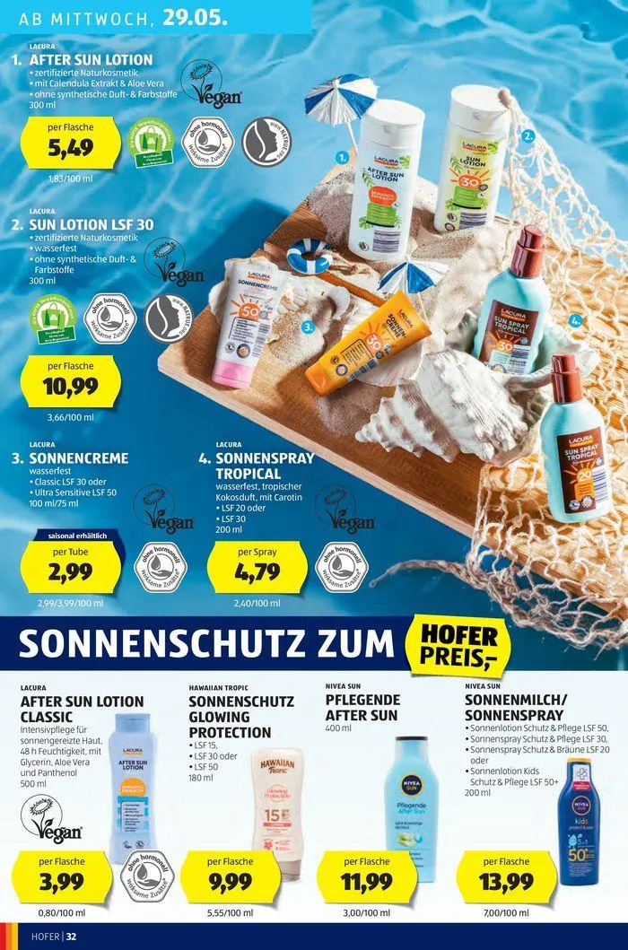 Blättern Sie online im HOFER Flugblatt von 22. Mai bis 5. Juni 2024 - Flugblätt seite 36