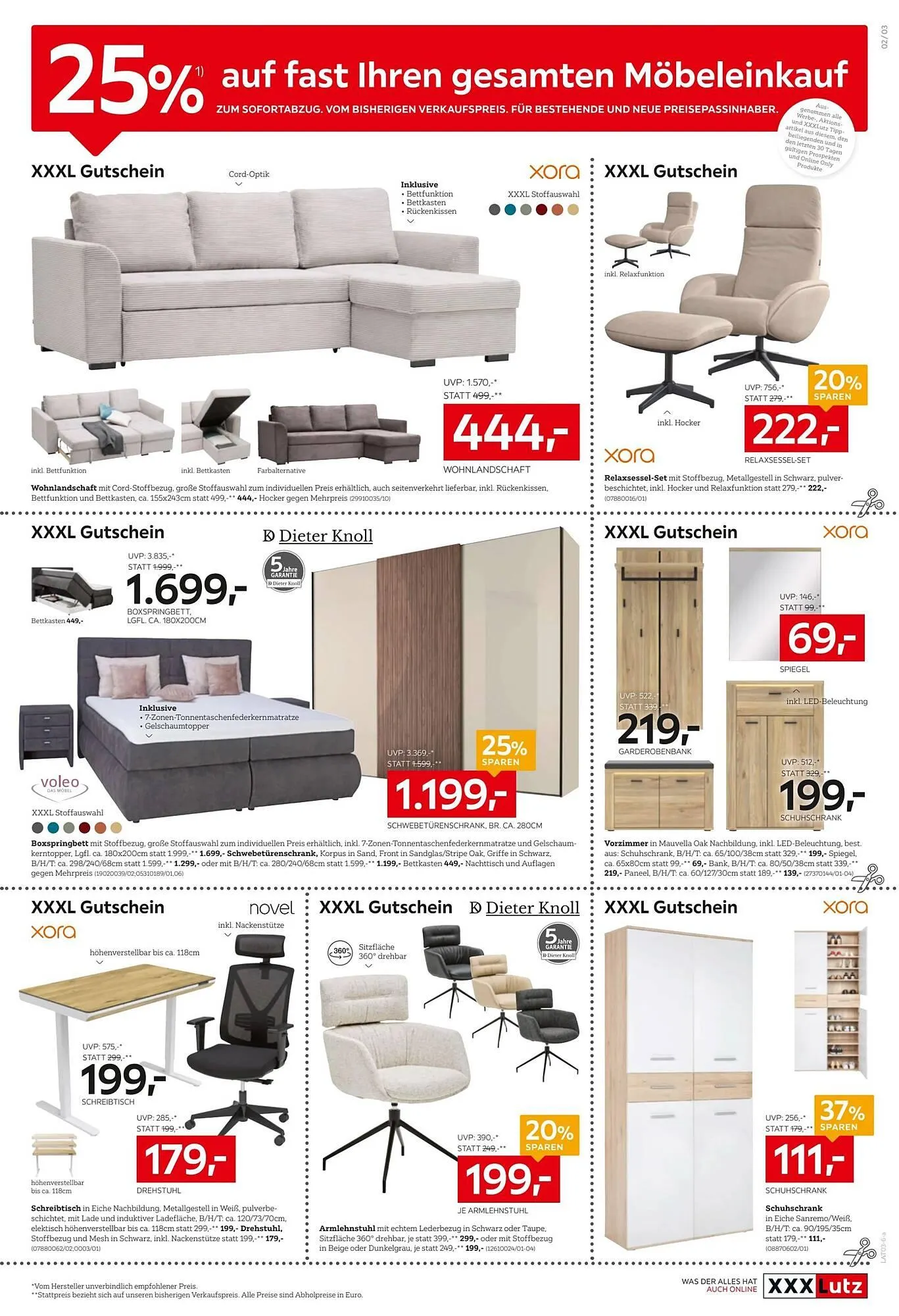 XXXLutz Prospekt von 24. Februar bis 3. März 2026 - Flugblätt seite  3