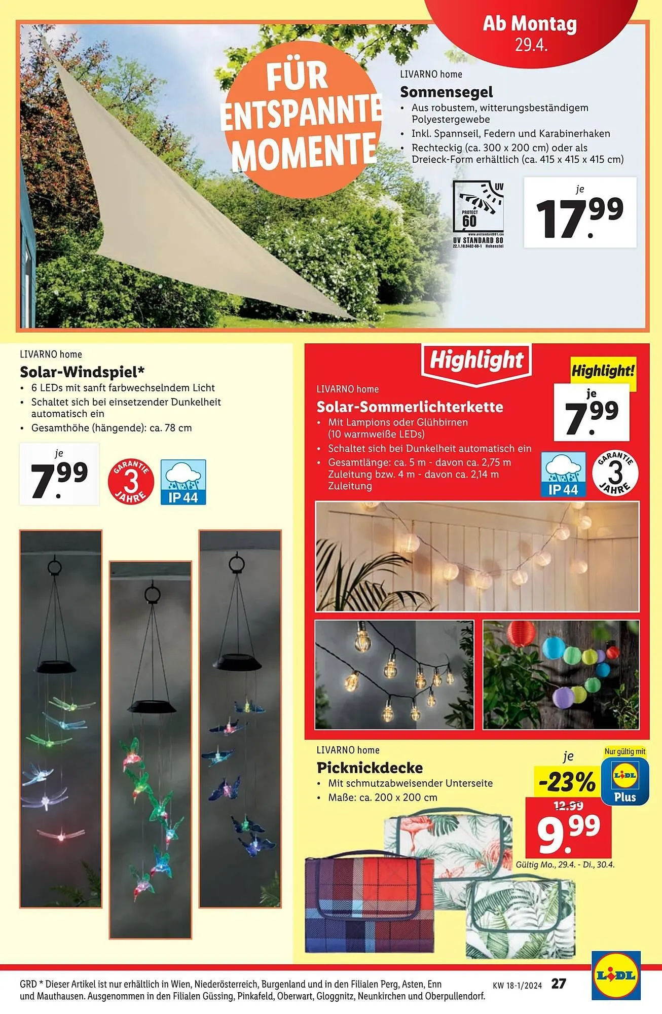 Lidl Flugblatt von 24. April bis 30. April 2024 - Flugblätt seite  31