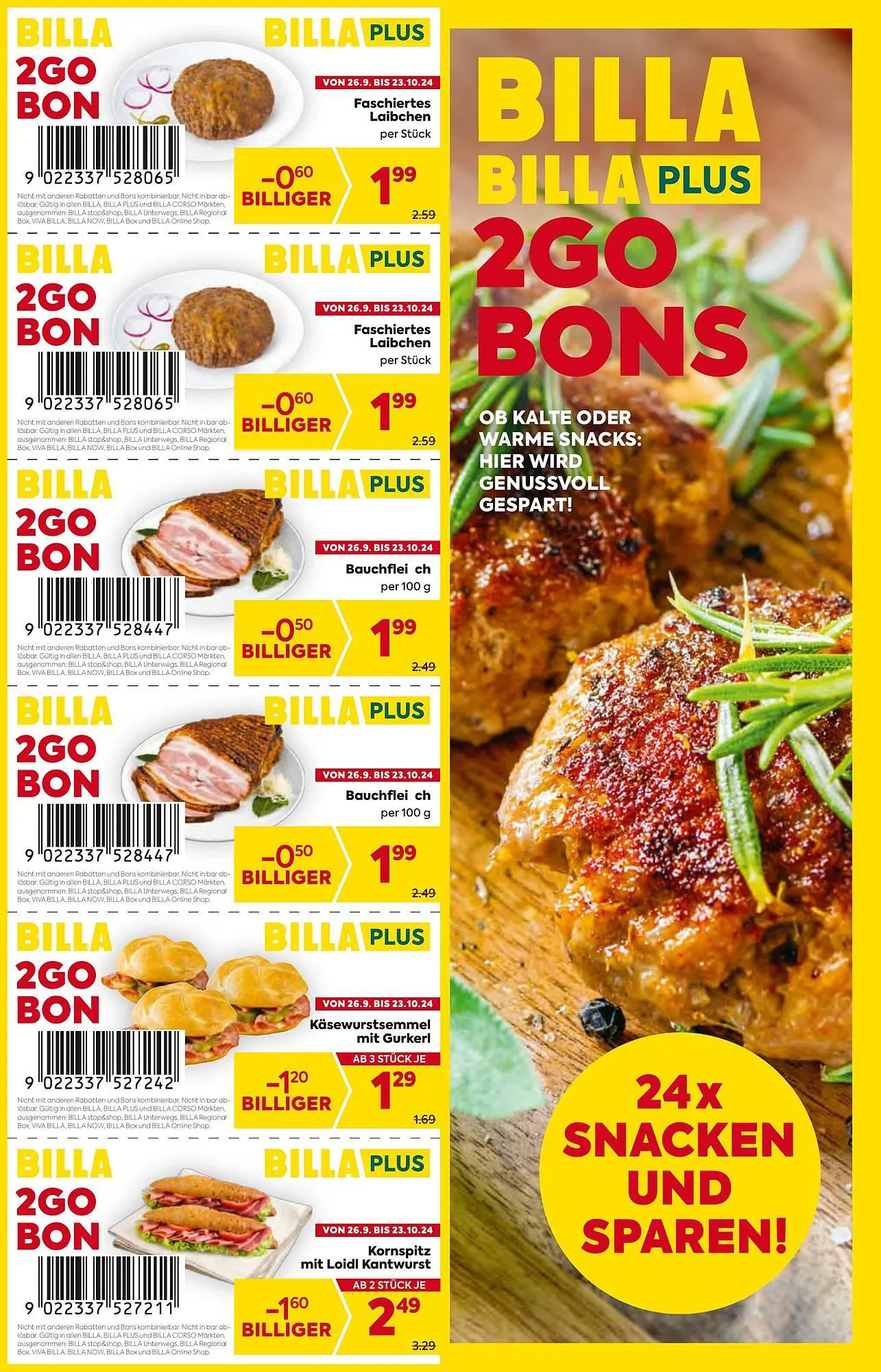 Billa Corso Flugblatt von 26. September bis 2. Oktober 2024 - Flugblätt seite  17
