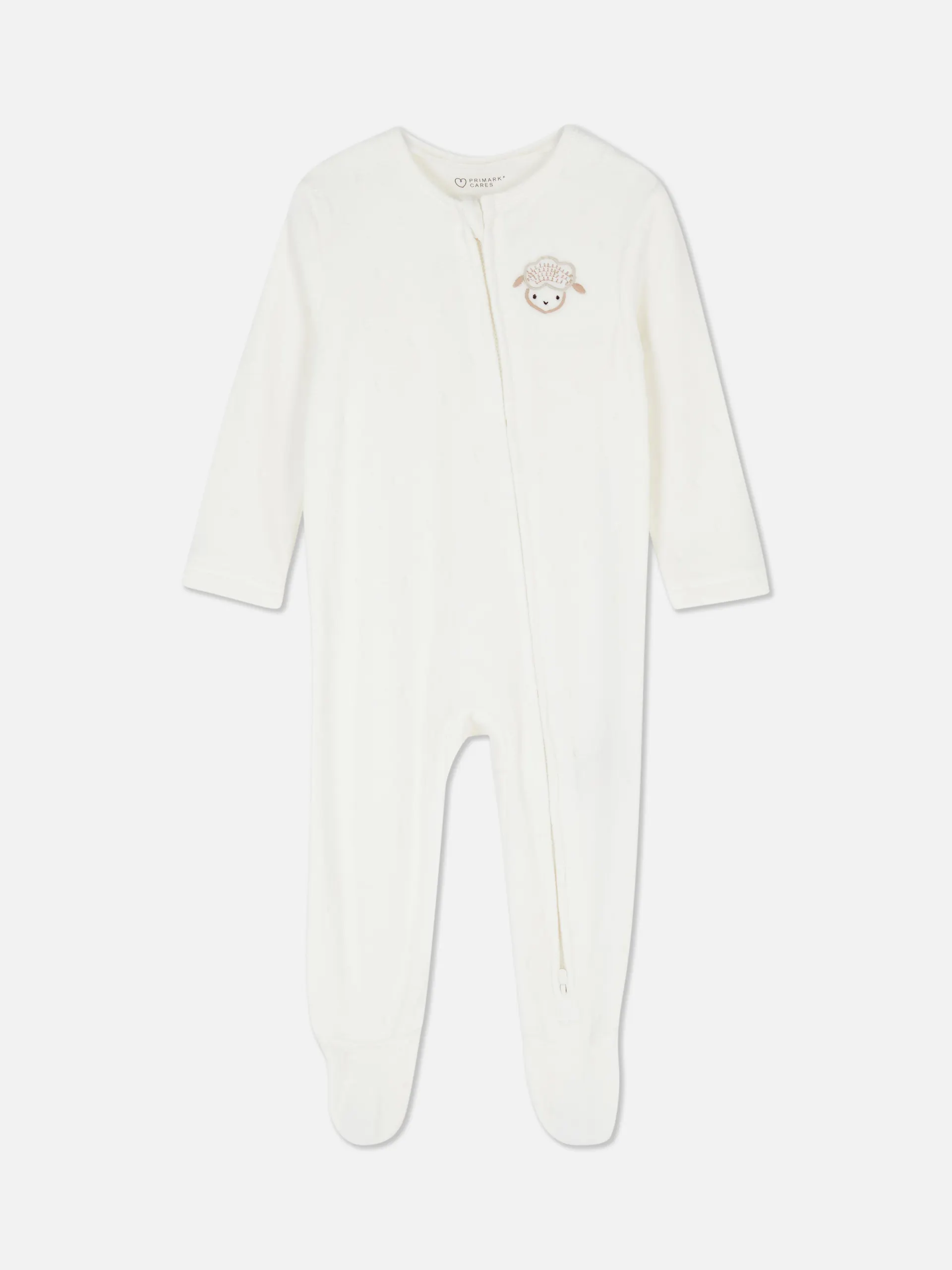 Schlafanzug aus Velours mit Schafmotiv