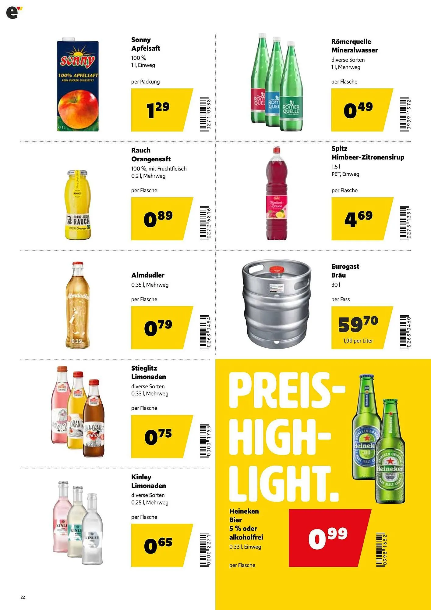 Eurogast Grissemann Flugblatt von 26. Jänner bis 7. Februar 2026 - Flugblätt seite  22