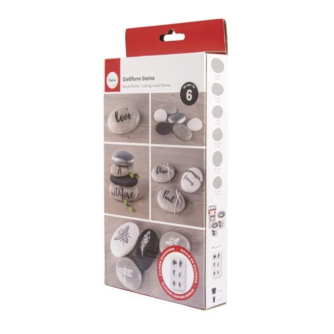 Silikon-Gießform Steine