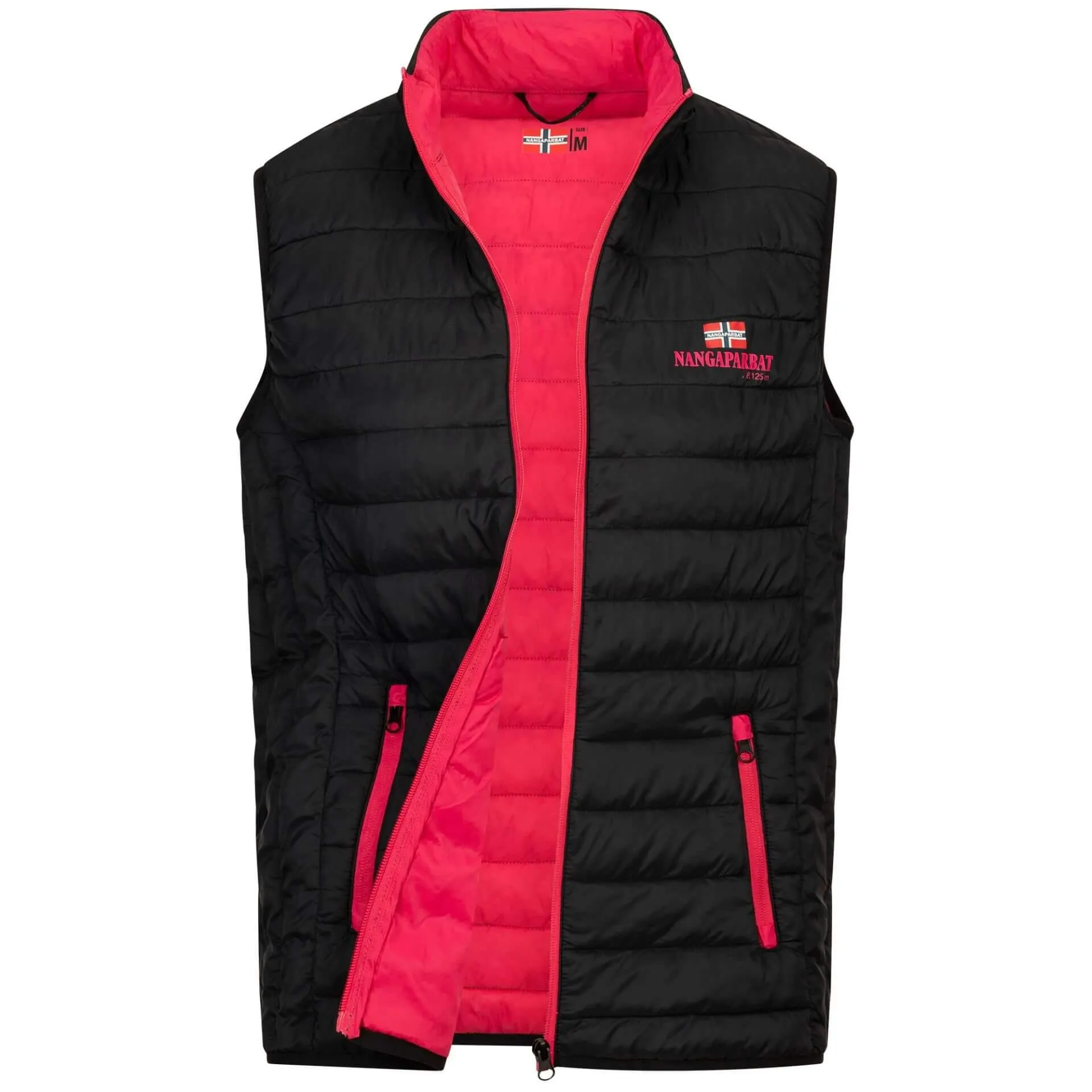 Damen Weste "Nangaparbat", Schwarz-Magenta