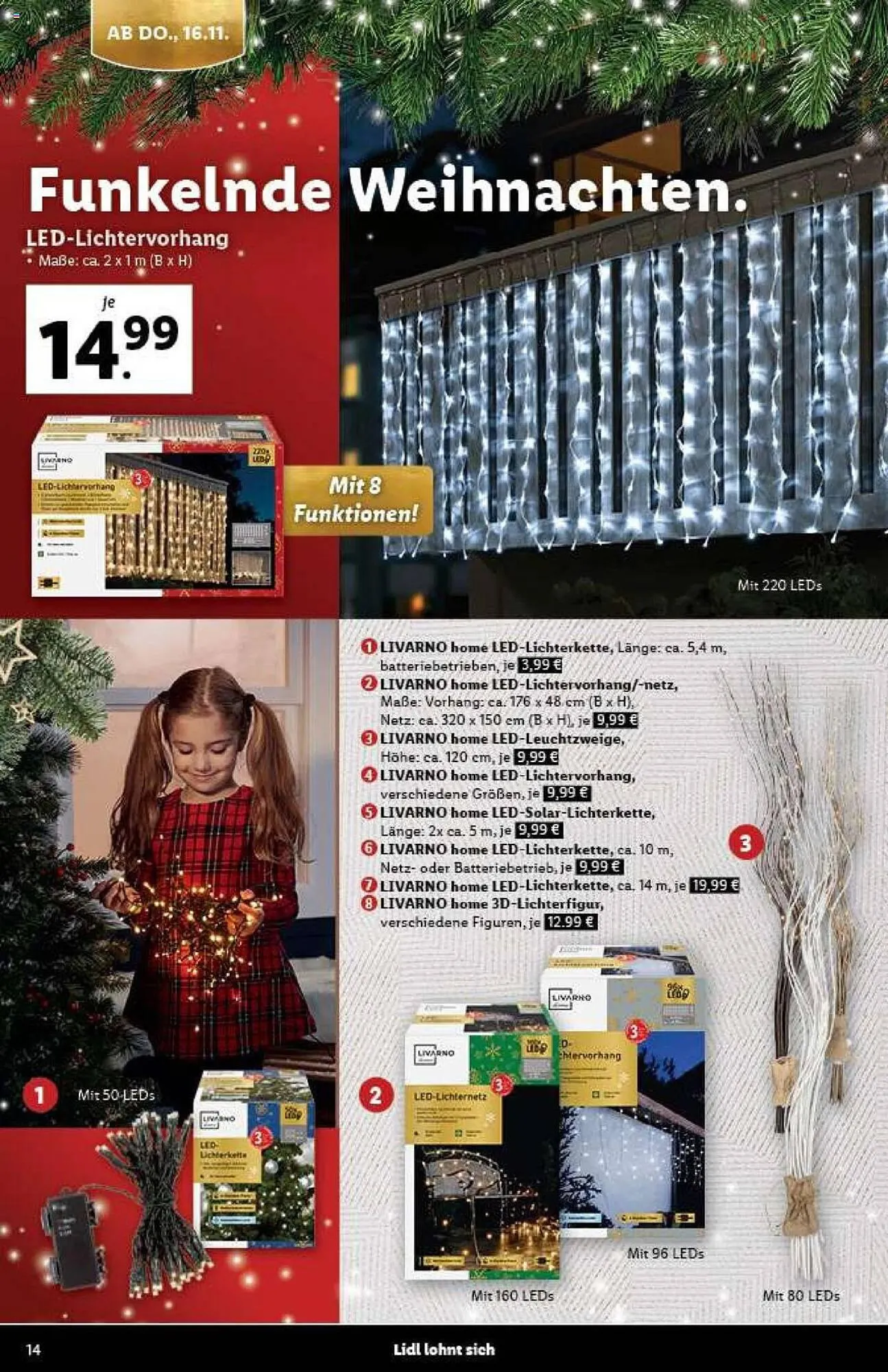 Lidl Flugblatt von 30. Oktober bis 14. Dezember 2023 - Flugblätt seite 14