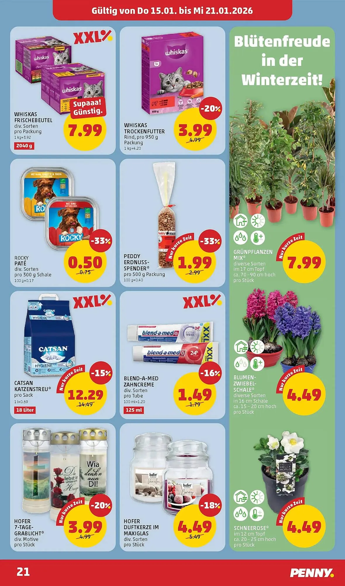 PENNY Flugblatt von 15. Jänner bis 21. Jänner 2026 - Flugblätt seite  21