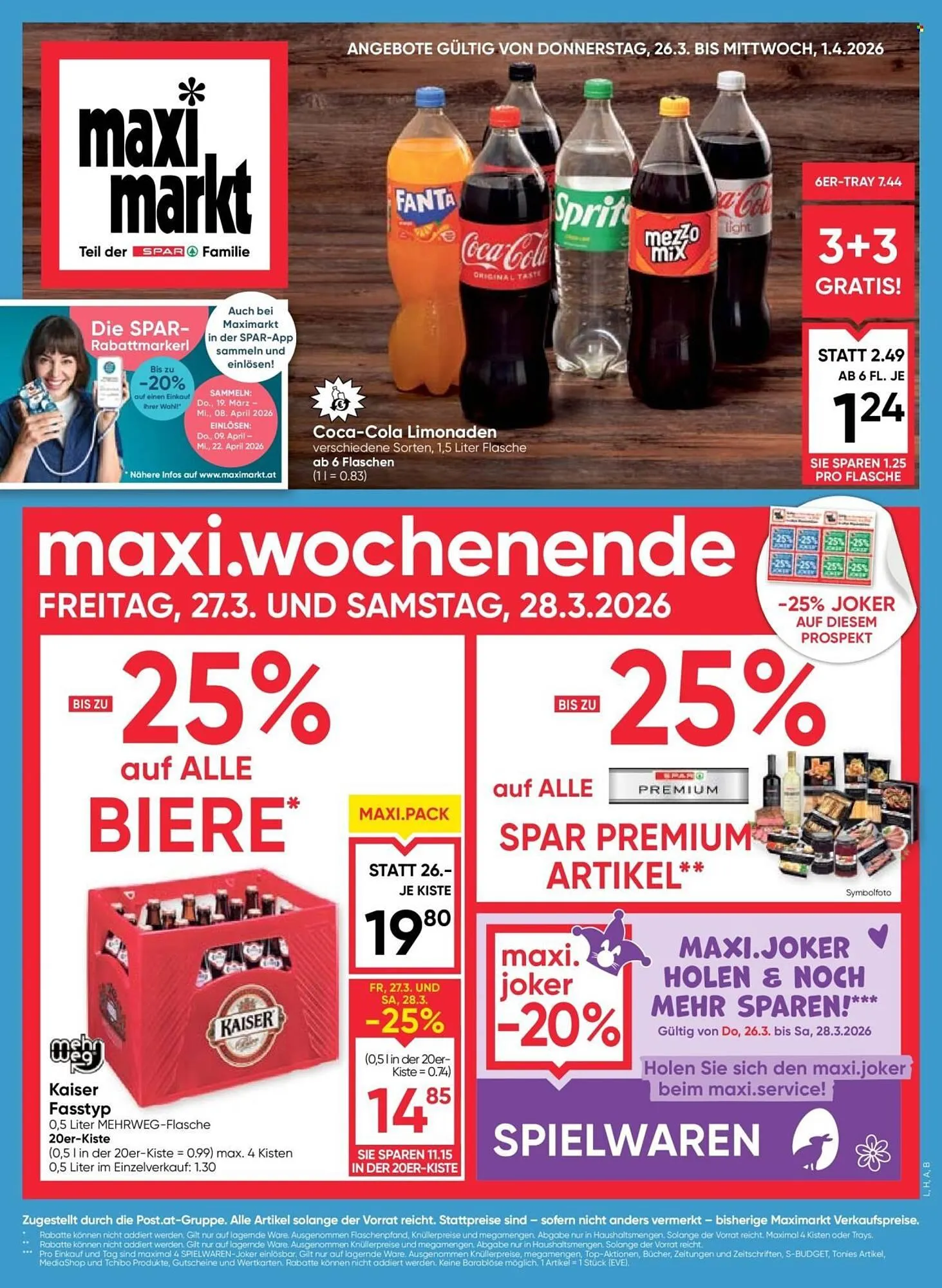 Maximarkt Flugblatt von 26. März bis 1. April 2026 - Flugblätt seite  1
