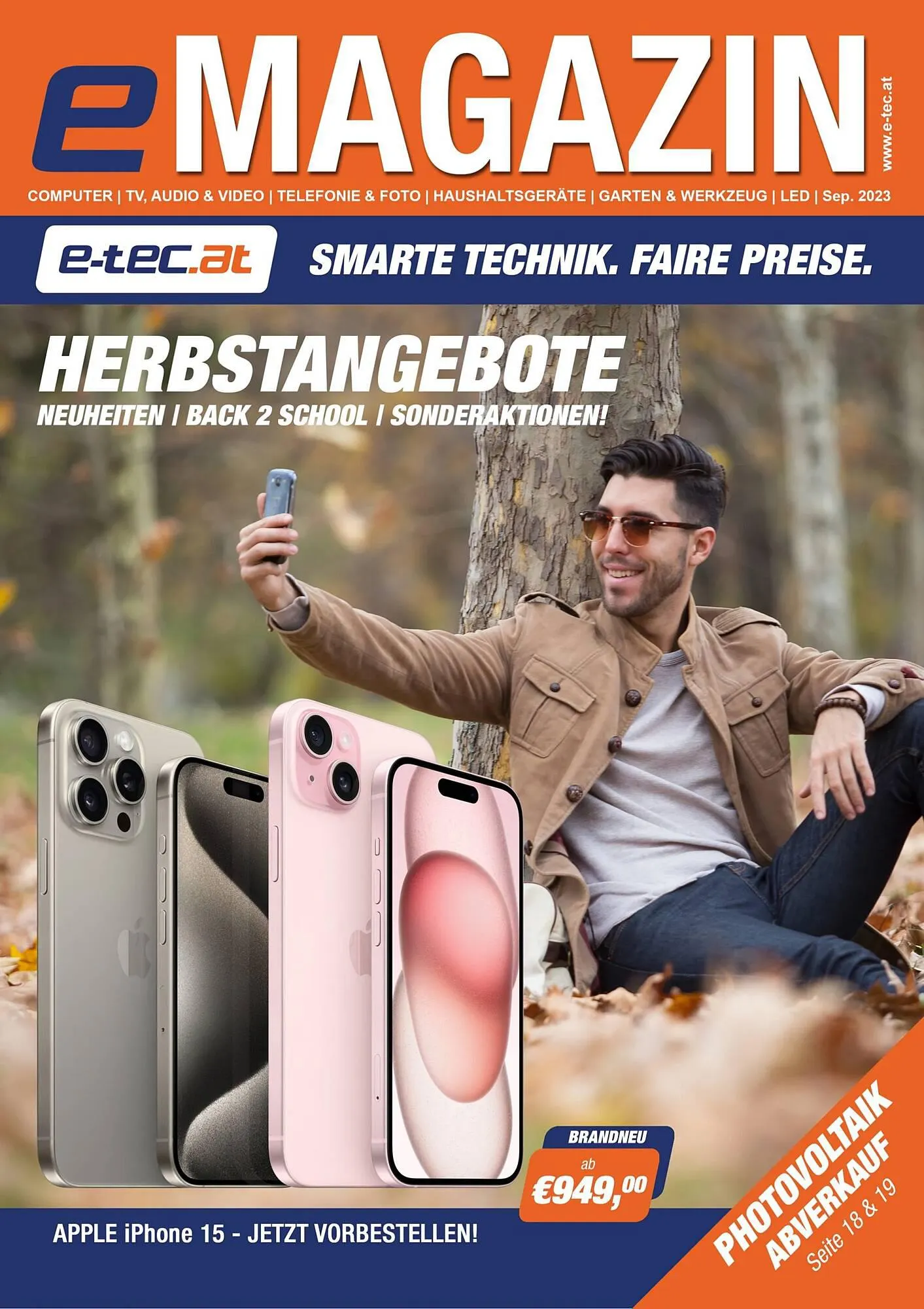 e-tec Flugblatt von 22. September bis 30. September 2023 - Flugblätt seite 1