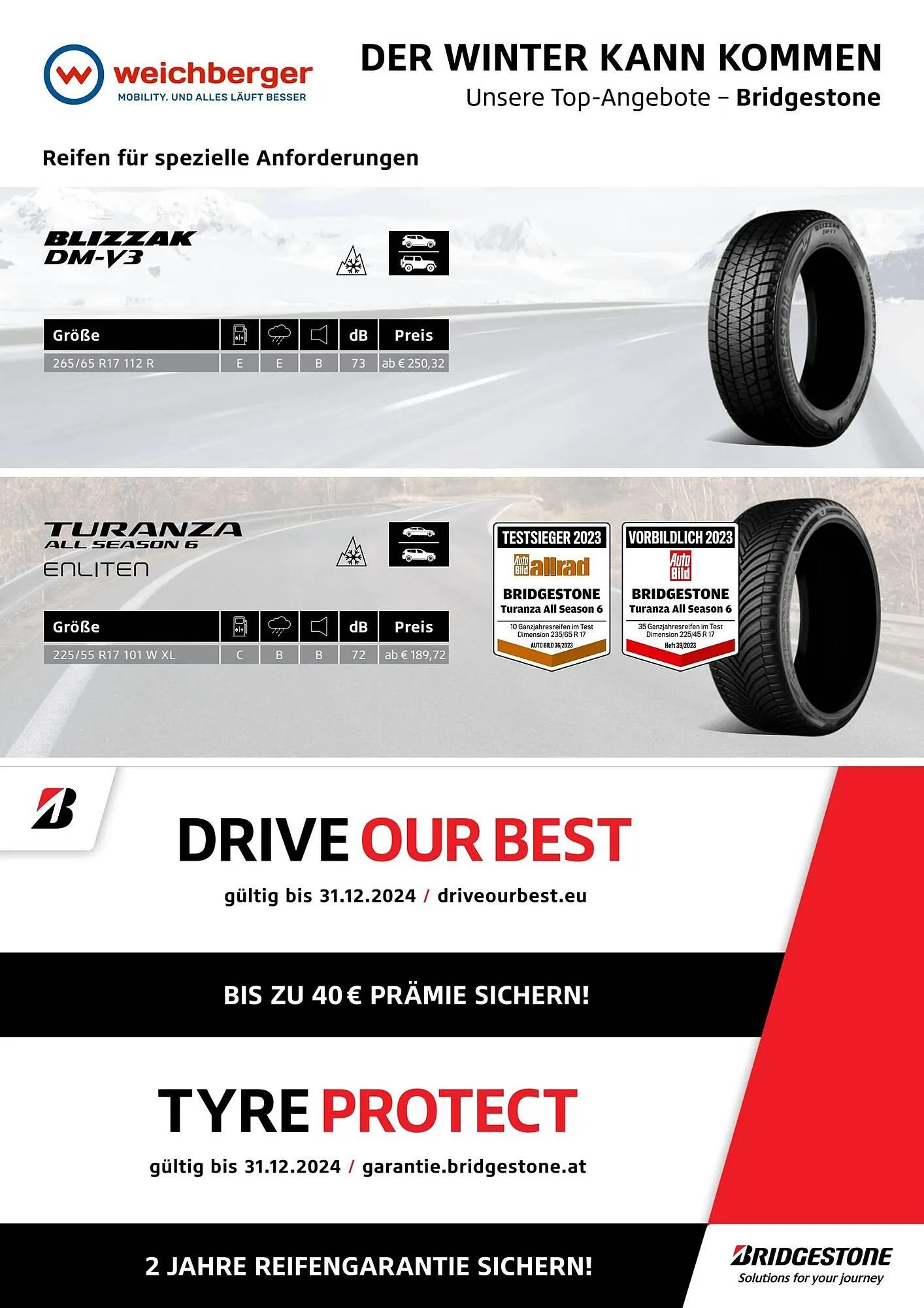 Bridgestone Flugblatt von 14. Oktober bis 22. Dezember 2024 - Flugblätt seite  3